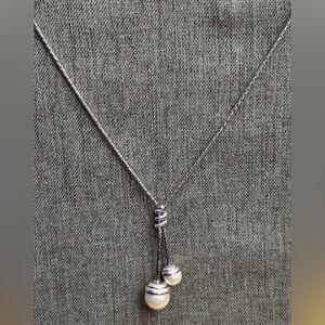 Brighton pearl and silver bolero necklace